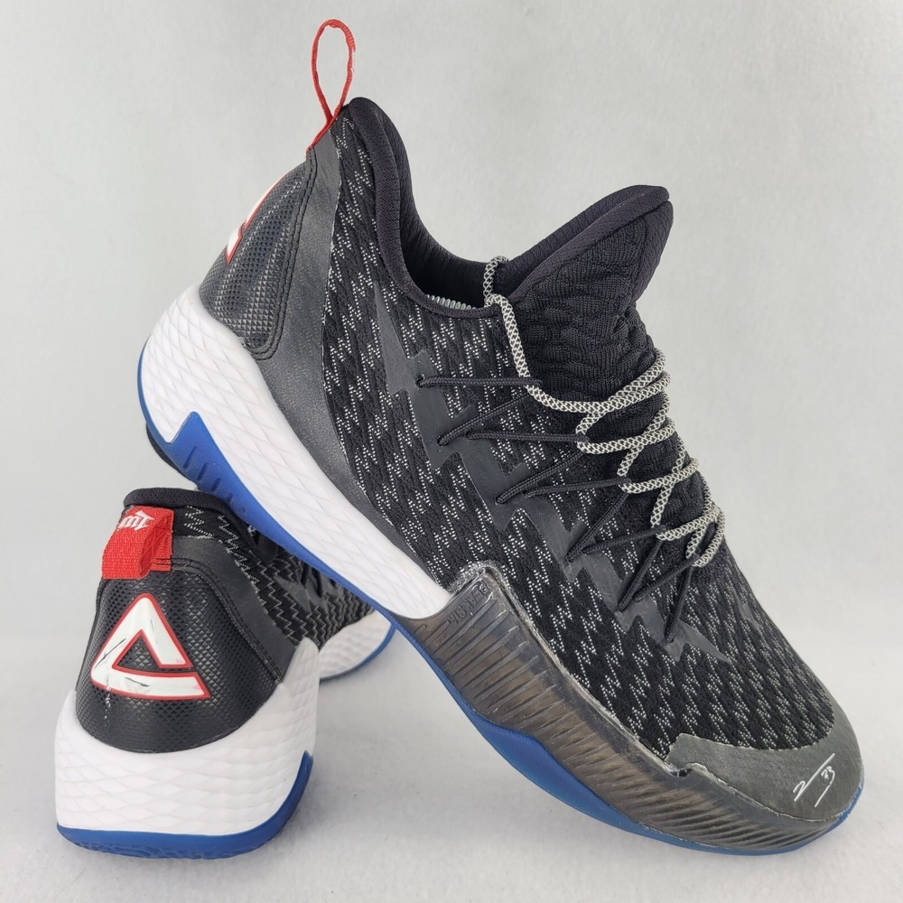 PEAK Shoes Mens 14 Black Lightning‎ LOU WILLIAMS Signature Basketball Sneakers
